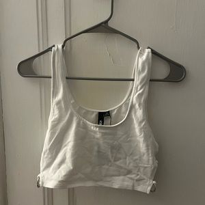 Cropped Tank with Side Rings